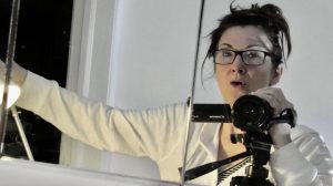 Kathleen Akerley behind the camera